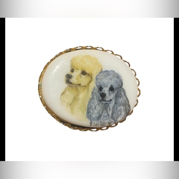 Jewelry - Vintage Sehlet 1974 Poodle Brooch #7567